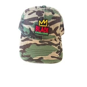 Black‎ Excellence Embroidered Hats Adjustable Snapback Baseball Caps Unisex NEW